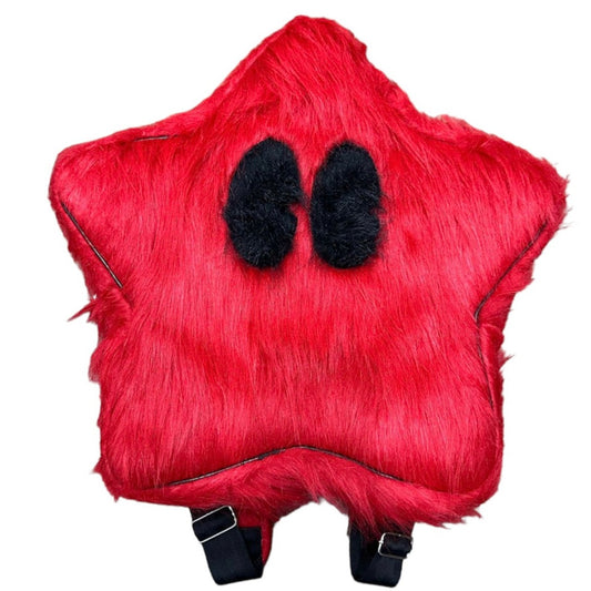 Long Fur Star Bag (Red)